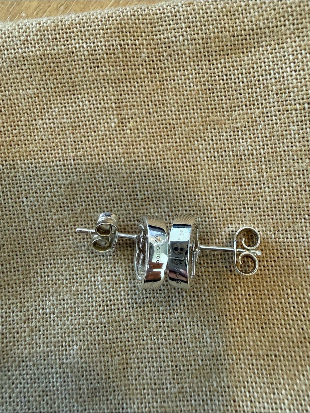 Gucci Silver Interlocking G Earrings - Picture 9 of 14